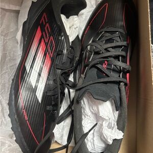 Adidas Black and Red F50 League TF Shoes